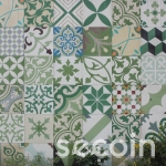 Patchwork - tông xanh lá